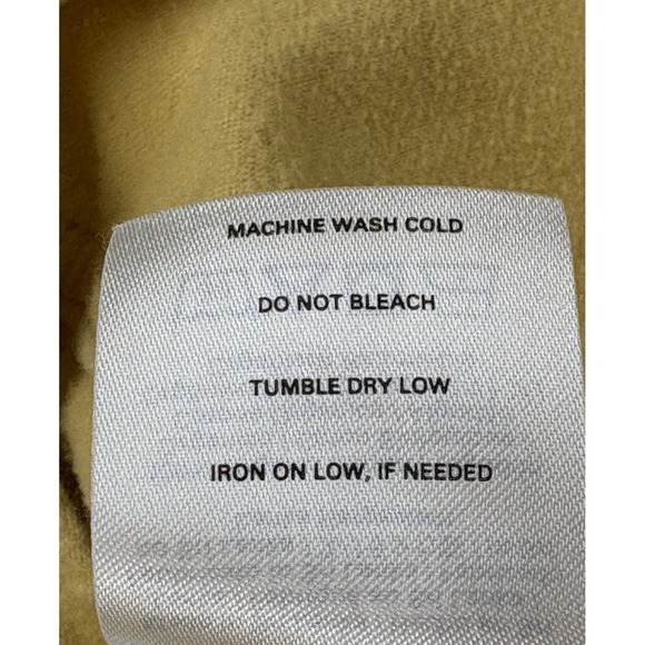 Outerknown Button Up Shirt XL Yellow Offshore Heavywight Chamois Organic Cotton - Picture 6 of 10